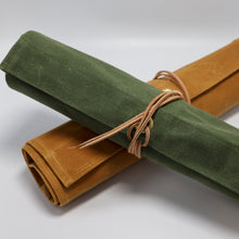 waxed canvas tool roll