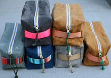 waxed canvas dopp kit