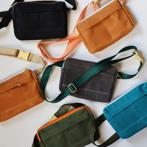 waxed canvas concert bag