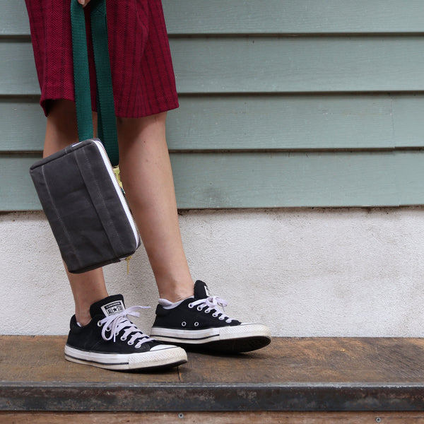 waxed canvas concert bag