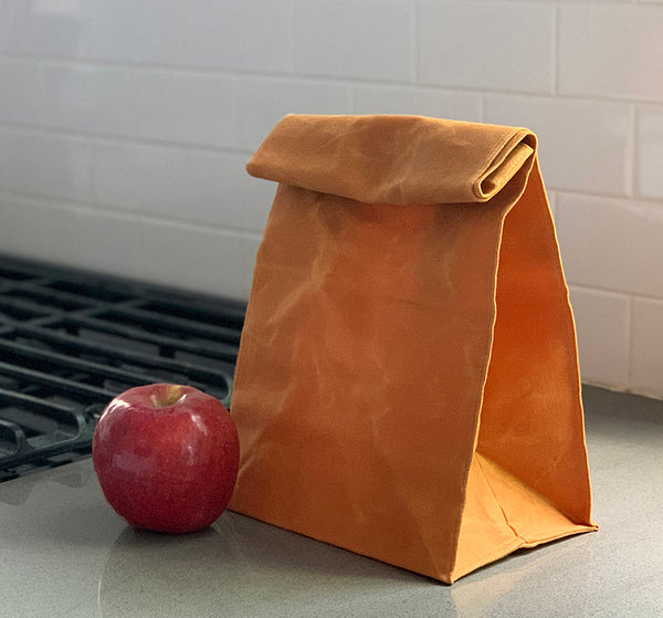 waxed canvas lunch bag