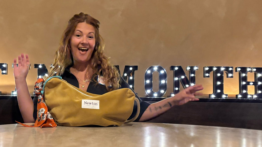 chartreuse velvet crossbody/hobo bag