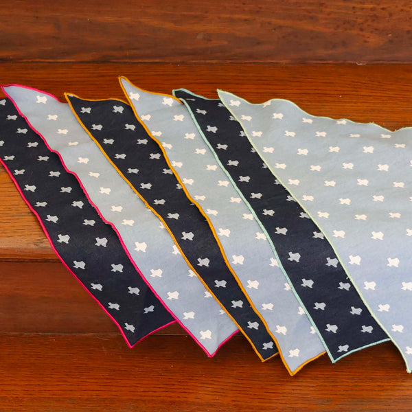 texas print bandana - chambray