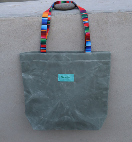 waxed canvas basic tote