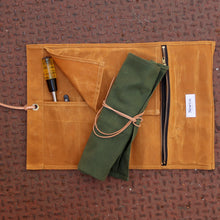waxed canvas tool roll