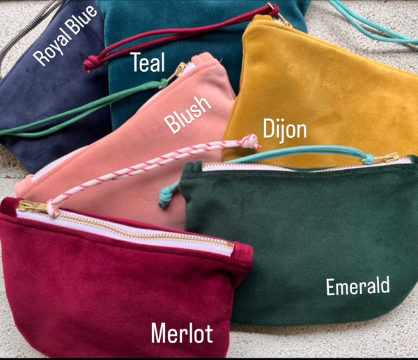 velvet clutch