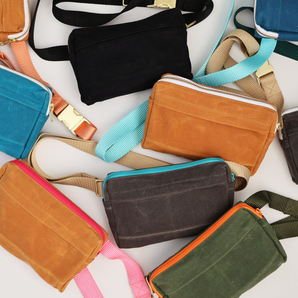 waxed canvas concert bag - custom colorway