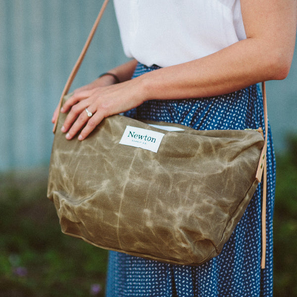 chartreuse velvet hobo bag