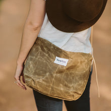 waxed canvas crossbody bag