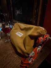 chartreuse velvet crossbody/hobo bag