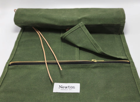 waxed canvas tool roll