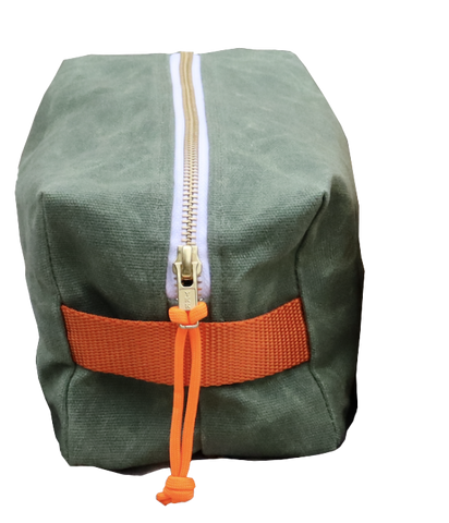 waxed canvas dopp kit