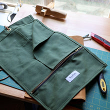 waxed canvas tool roll