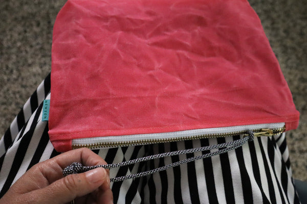 pink waxed canvas - limited edition