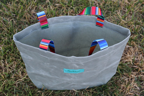 waxed canvas basic tote