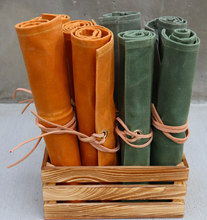 waxed canvas tool roll