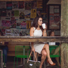 waxed canvas zip tote