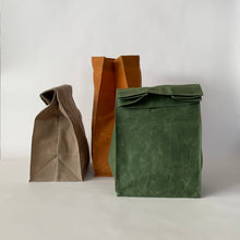 waxed canvas lunch bag