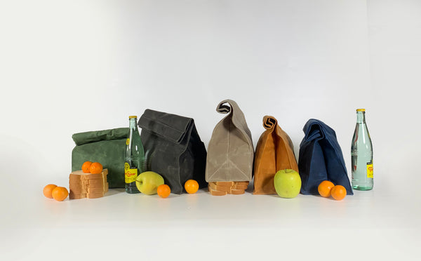 waxed canvas lunch bag