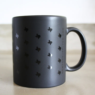 texas print coffee mug