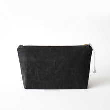 waxed canvas cosmetic bag