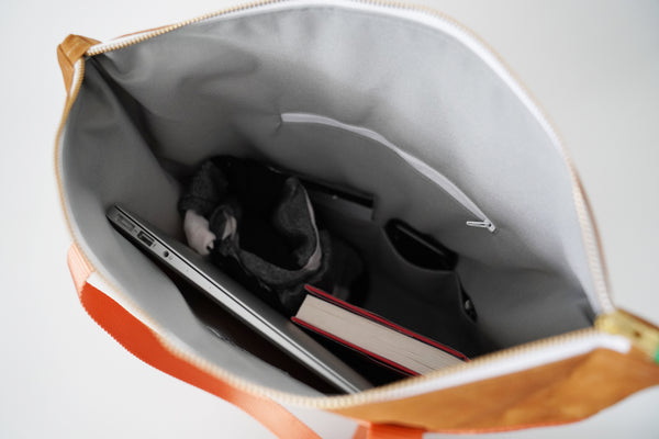 waxed canvas totepack - convertible