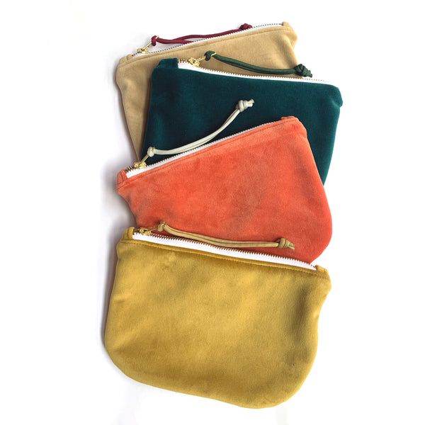 velvet clutch